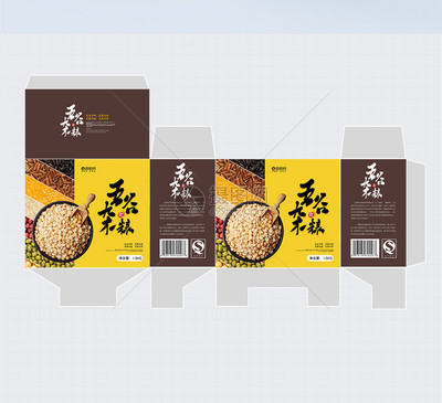 五谷雜糧包裝盒設計模板 從傳統到現代的創意融合
